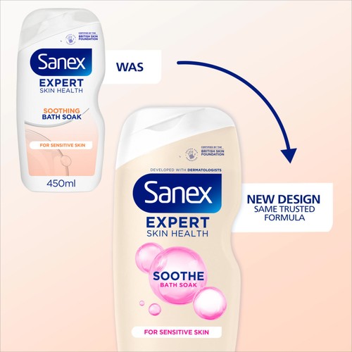 Sanex Expert Skin Health Sensitive Soothing Bubble Bath Soak thumbnail 10