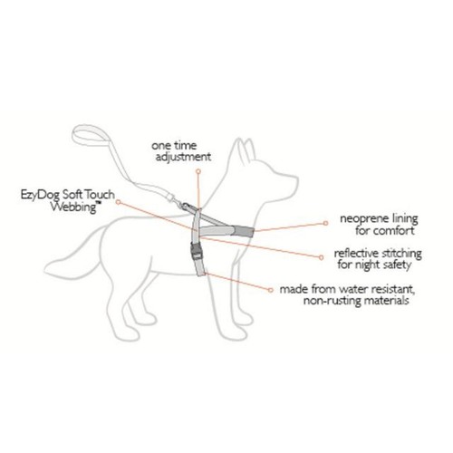 EzyDog Quick Fit Red Dog Harness Small thumbnail 2