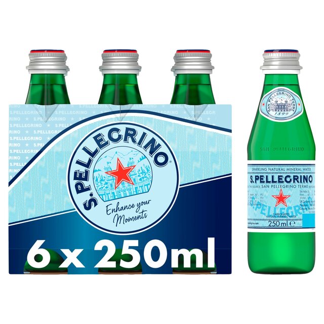 San Pellegrino Sparkling Natural Mineral Water Glass