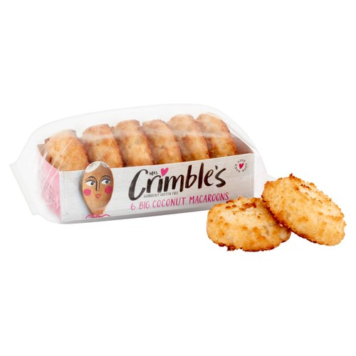 Mrs Crimble's Gluten Free 6 Large Coconut Macaroons thumbnail 2
