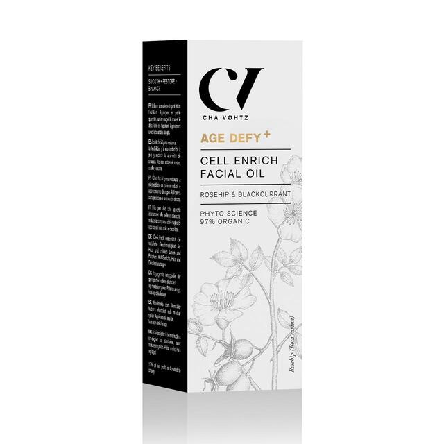 Green People Organic Facial Oil, Cell Enrich Age Defy+ by Cha Vohtz, Vegan