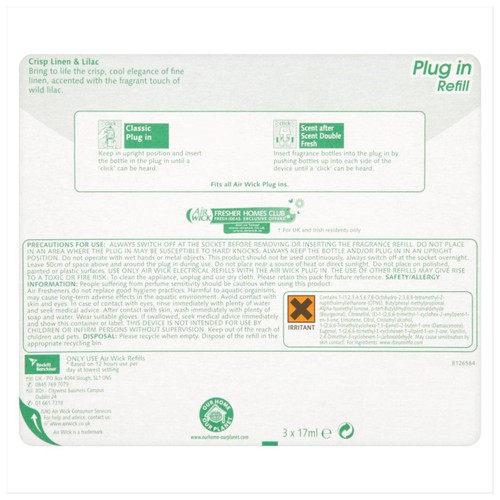 Airwick Crisp Linen & Lilac Plug In Triple Refill thumbnail 5