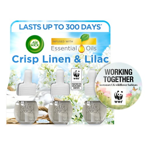 Airwick Crisp Linen & Lilac Plug In Triple Refill thumbnail 7