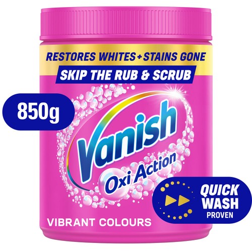 Vanish Oxi Action Fabric Stain Remover Powder Colours 