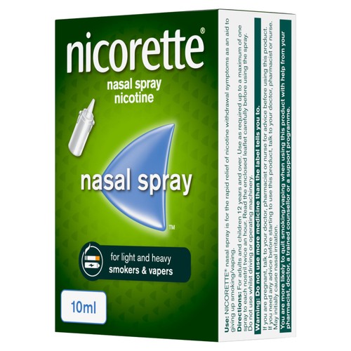 Nicorette Nasal Spray 1x 10ml Quit Smoking Aid thumbnail 3