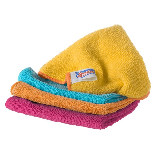 Spontex Microfibre Cloths All Purpose Kitchen and Bathroom Cleaner thumbnail 2