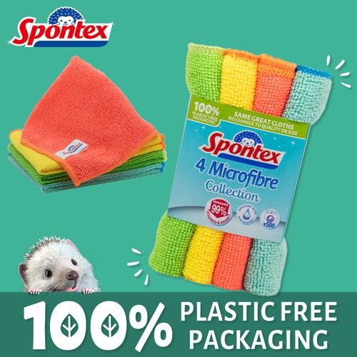 Spontex Microfibre Cloths All Purpose Kitchen and Bathroom Cleaner thumbnail 5