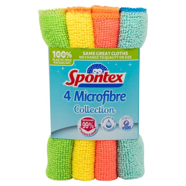 Spontex Microfibre Cloths Value Pack
