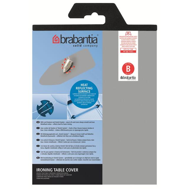 Brabantia 124cm x 38cm Metalised Ironing Board Cover thumbnail 2