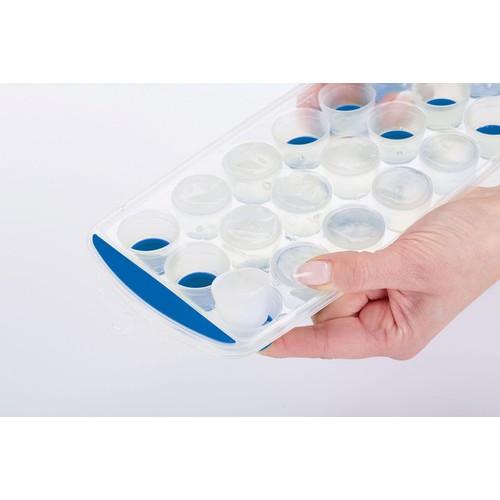 Colourworks Pop Out Flexible Ice Cube Tray, Blue thumbnail 3