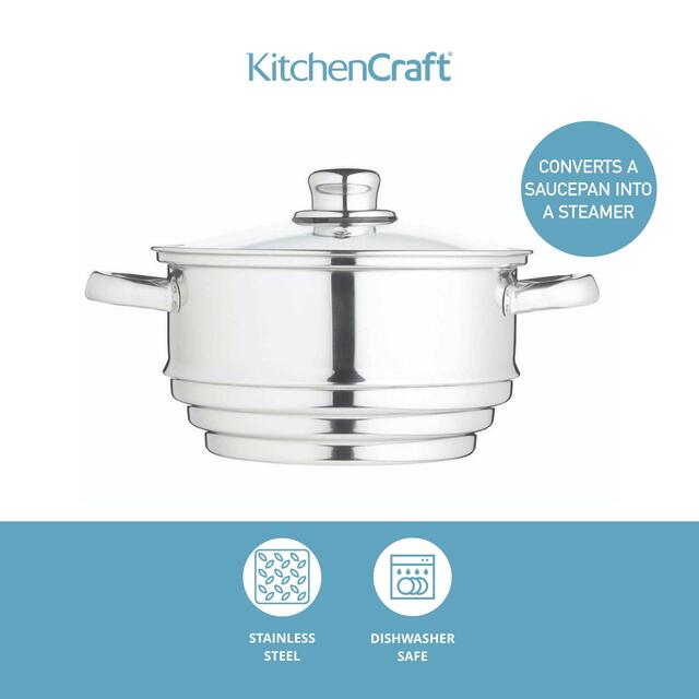 Kitchen Craft Stainless Steel Universal Steamer thumbnail 3