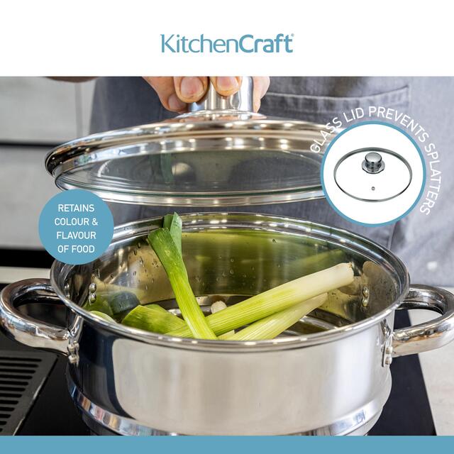 Kitchen Craft Stainless Steel Universal Steamer thumbnail 5