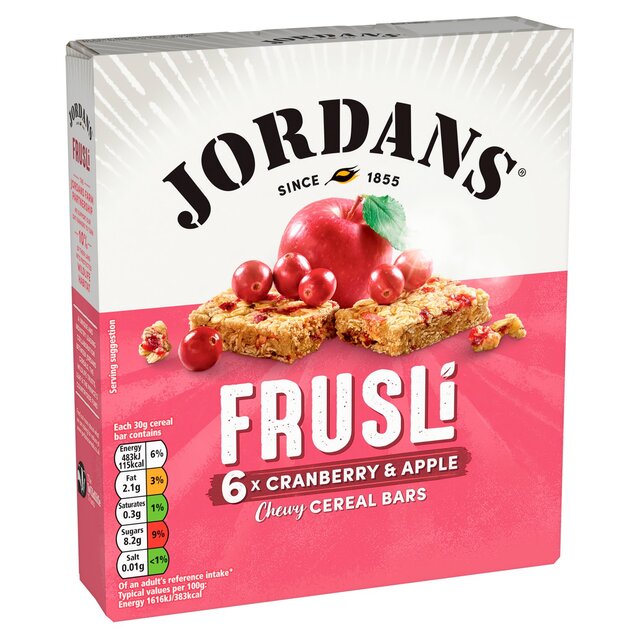 Jordans Frusli Cranberry & Apple Chewy Cereal Bars thumbnail 3