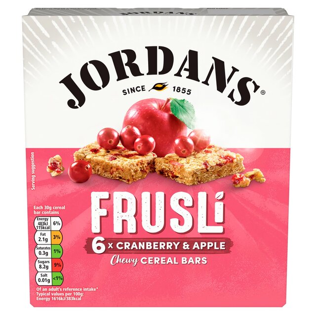 Jordans Frusli Cranberry & Apple Chewy Cereal Bars thumbnail 4