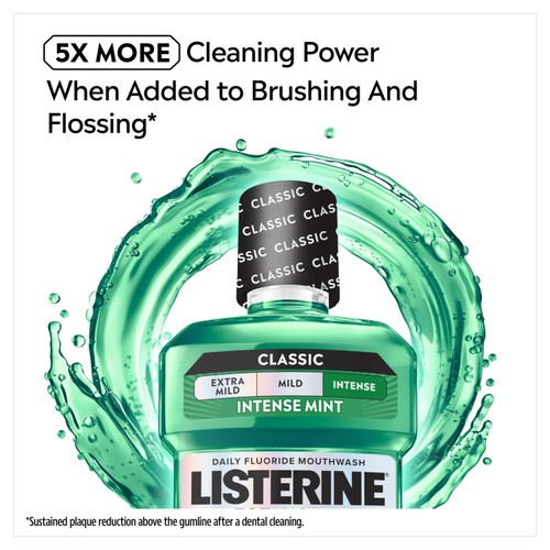 Listerine Total Care Teeth & Gum Intense Mint Classic Mouthwash thumbnail 4