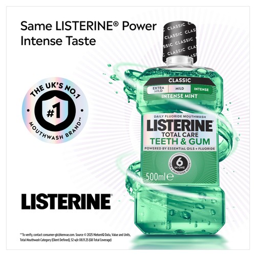 Listerine Total Care Teeth & Gum Intense Mint Classic Mouthwash thumbnail 7