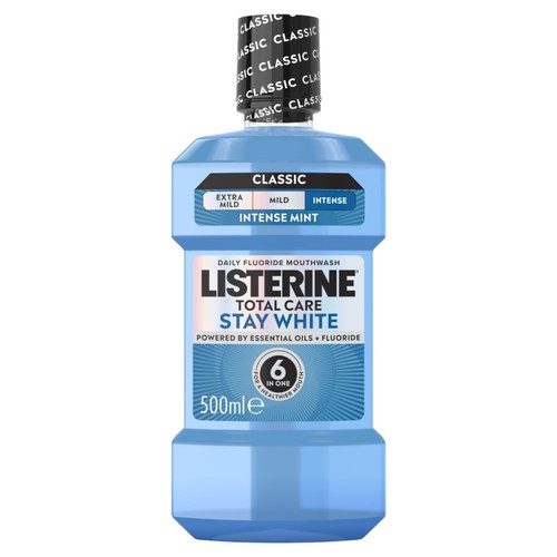 Listerine Total Care Stay White Intense Mint Classic Mouthwash
