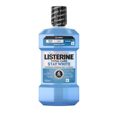 Listerine Total Care Stay White Intense Mint Classic Mouthwash thumbnail 2
