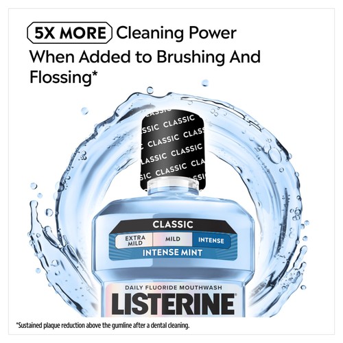 Listerine Total Care Stay White Intense Mint Classic Mouthwash thumbnail 4