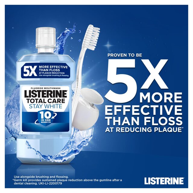 Listerine Total Care Stay White 10-in-1 Benefit Arctic Mint Mouthwash thumbnail 2