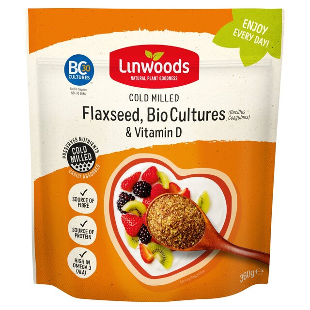 Linwoods Milled Flaxseed, Bio Cultures & Vitamin D