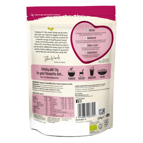 Linwoods Milled Chia Seeds thumbnail 2