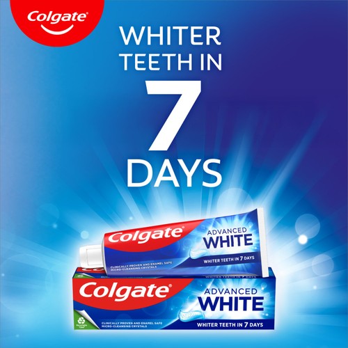 Colgate Advanced White Teeth Whitening Toothpaste Pump thumbnail 2