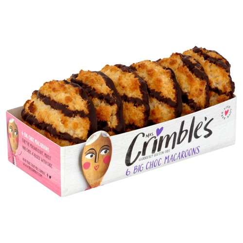 Mrs Crimble's Gluten Free 6 Large Chocolate Macaroons thumbnail 3