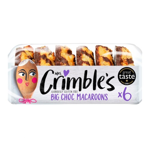 Mrs Crimble's Gluten Free 6 Large Chocolate Macaroons thumbnail 4