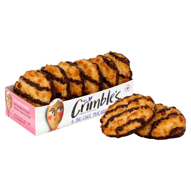 Mrs Crimble's Gluten Free 6 Large Chocolate Macaroons thumbnail 2