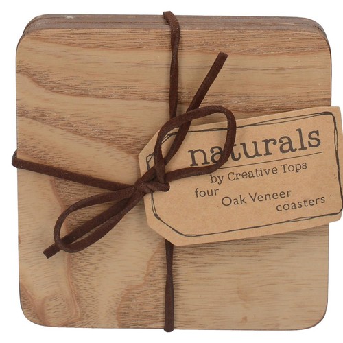 Creative Tops Oak Veneer Coasters thumbnail 6