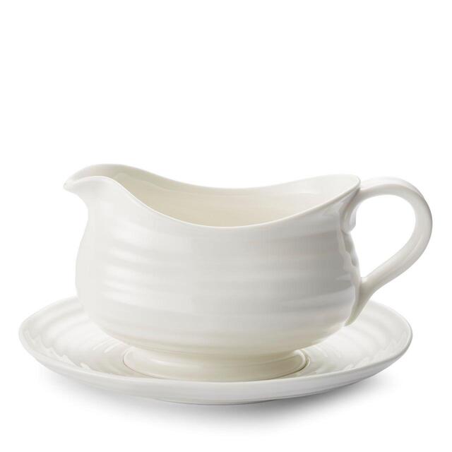 Sophie Conran White Gravy Boat & Stand