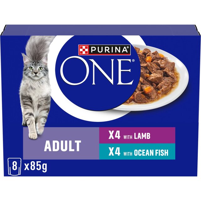 Purina One Mini Fillets Ocean Fish and Lamb Wet Cat Food