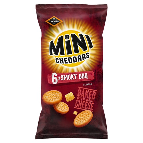 Jacob's Mini Cheddars Smoky BBQ Multipack Baked Snacks thumbnail 3