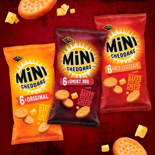 Jacob's Mini Cheddars Smoky BBQ Multipack Baked Snacks thumbnail 4