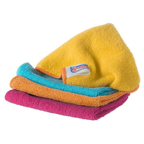 Spontex Microfibre Cloths - Multi Purpose Kitchen and bathroom Cleaner thumbnail 3