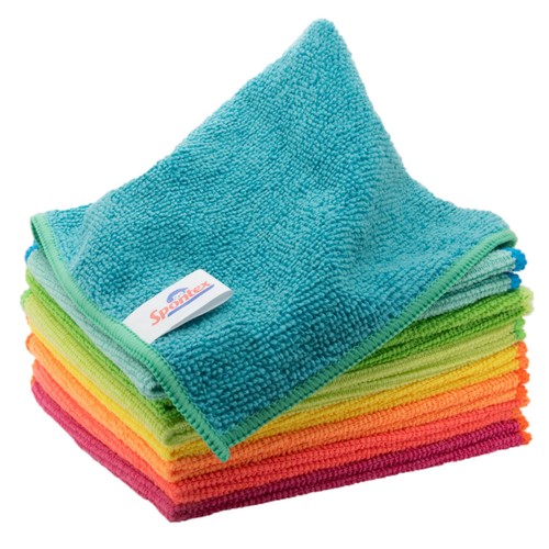 Spontex Microfibre Cloths - Multi Purpose Kitchen and bathroom Cleaner thumbnail 4