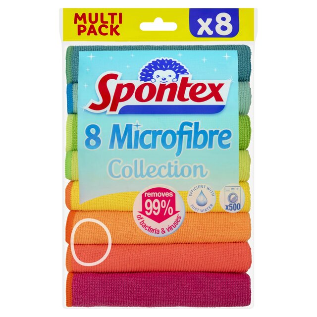 Spontex Microfibre Cloths Value Pack thumbnail 2