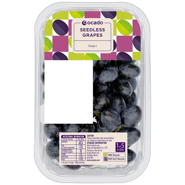Ocado Black Seedless Grapes thumbnail 2
