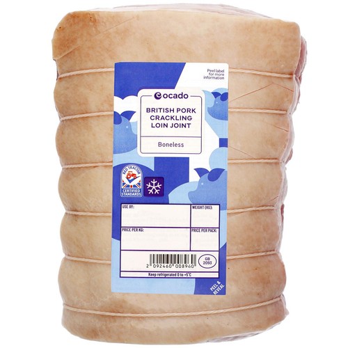 Ocado British Pork Crackling Loin Joint Boneless thumbnail 2