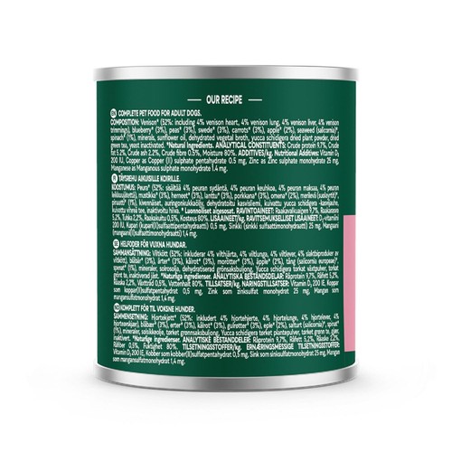 Natures Menu Country Hunter Venison Wet Dog Food Cans thumbnail 3