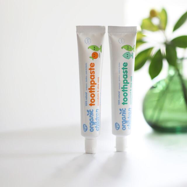 Organic Children Spearmint & Aloe Vera Fluoride Free Toothpaste thumbnail 4