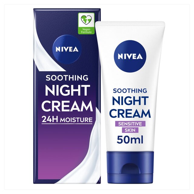 NIVEA Night Cream Face Moisturiser for Sensitive Skin