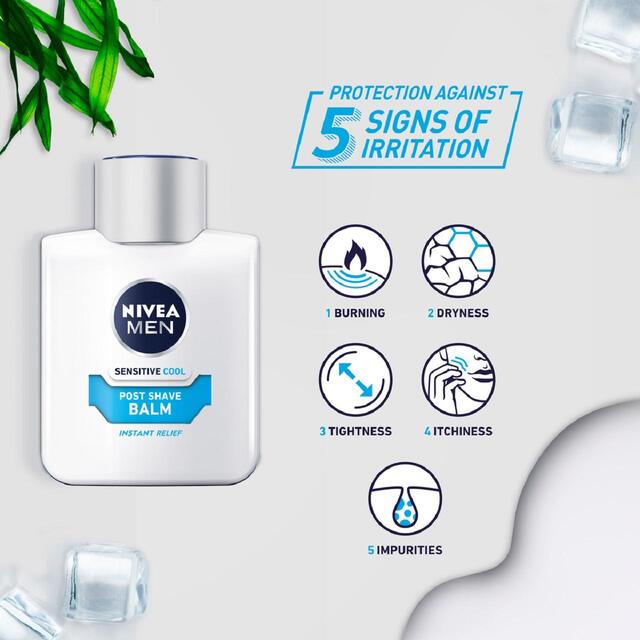 NIVEA MEN Sensitive Cooling Post Shave Balm with 0% Alcohol thumbnail 3