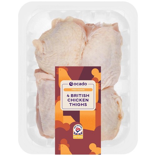 Ocado 4 Free Range Chicken Thighs