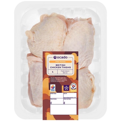 Ocado 4 Free Range Chicken Thighs thumbnail 2