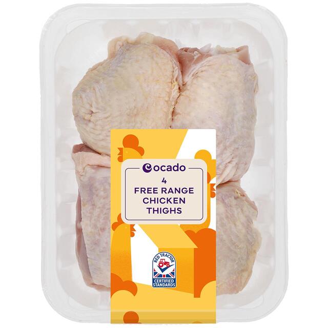 Ocado 4 Free Range Chicken Thighs