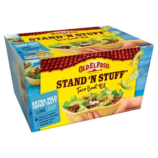 Old El Paso Mexican Stand 'N' Stuff Extra Mild Taco Kit with Soft Shells thumbnail 3