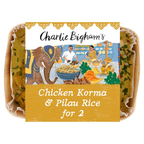 Charlie Bigham's Chicken Korma & Pilau Rice for 2