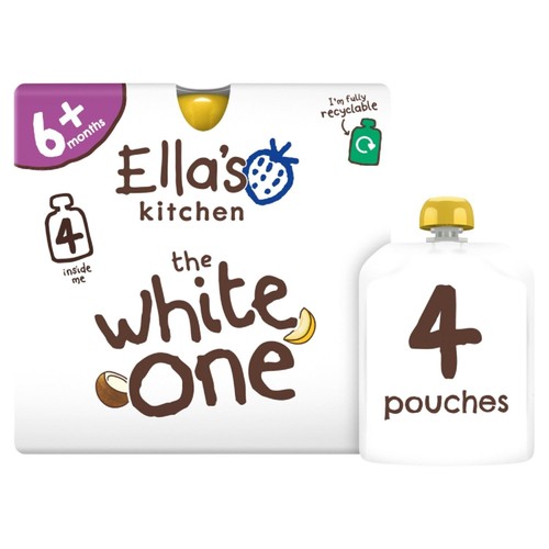 Ella's Kitchen The White One Smoothie X4 Multipack Baby Food 6+ Months
